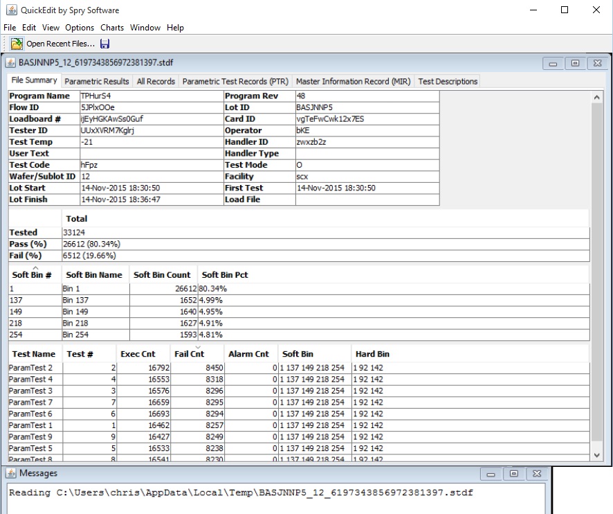 Stdf file format